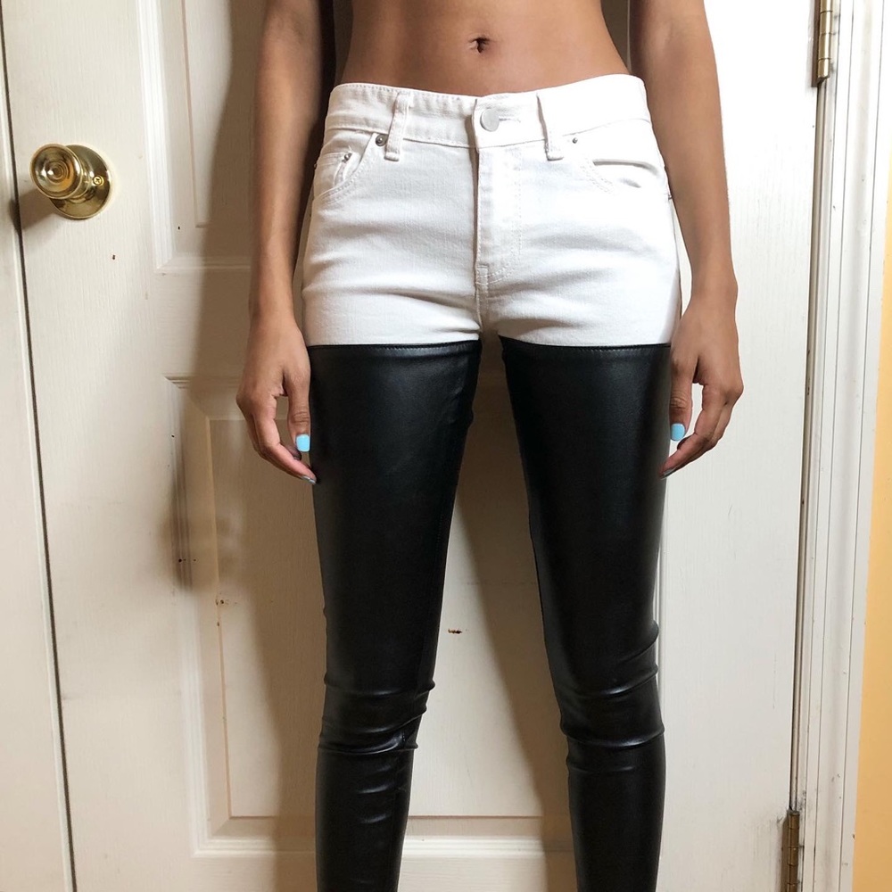 Pleather Jeans